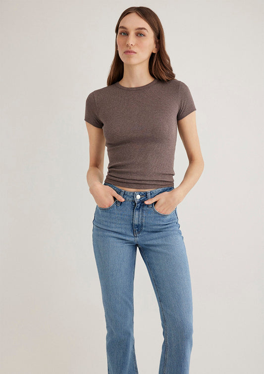 Brown Basic T-Shirt