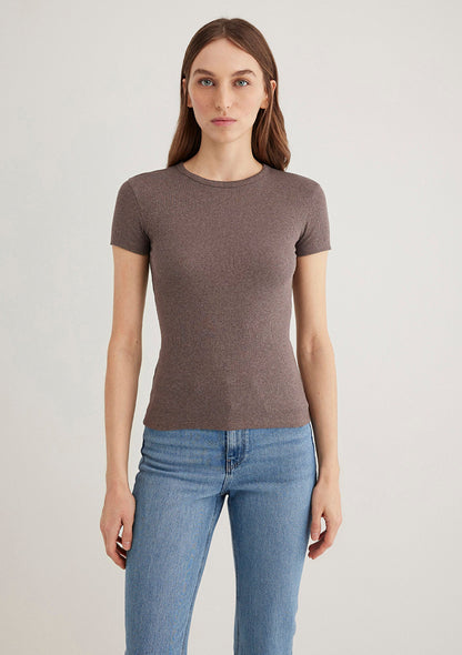 Brown Basic T-Shirt