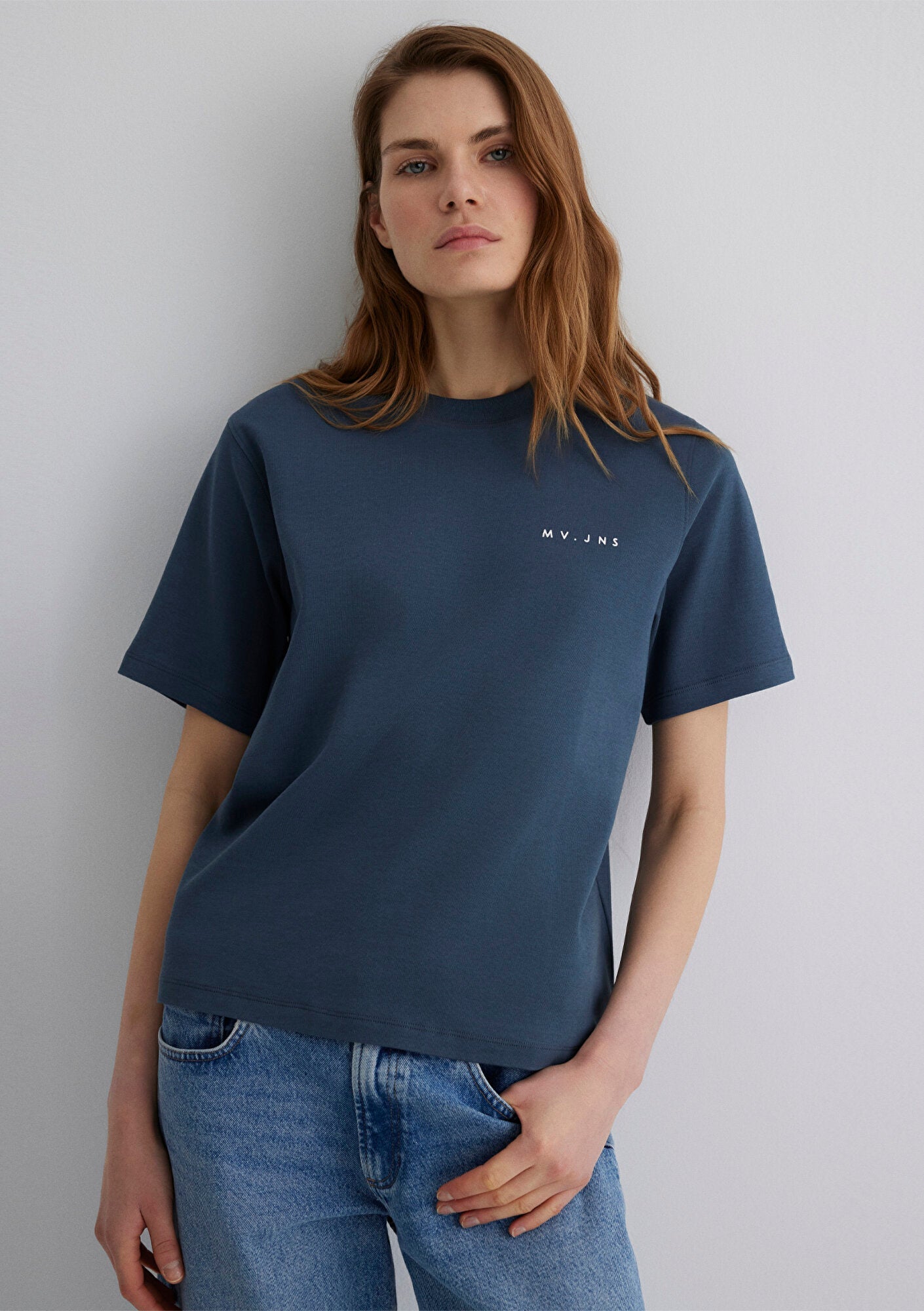 MV Printed Navy T-Shirt