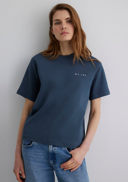 MV Printed Navy T-Shirt