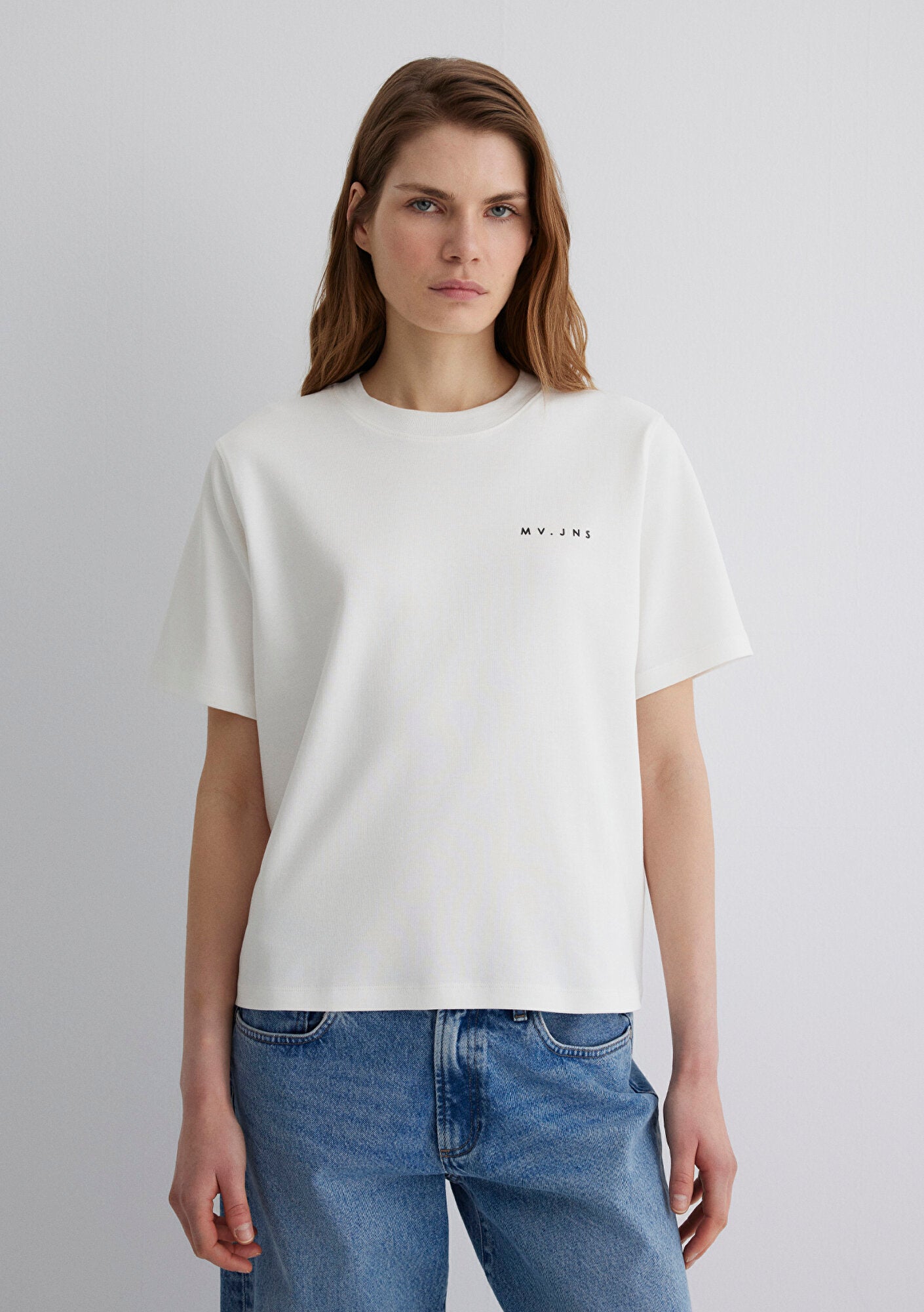 MV Printed Ecru T-Shirt