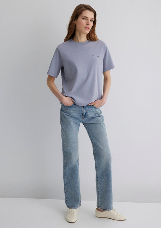 MV Printed Purple T-Shirt