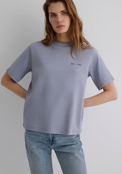 MV Printed Purple T-Shirt