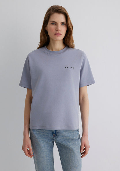 MV Printed Purple T-Shirt