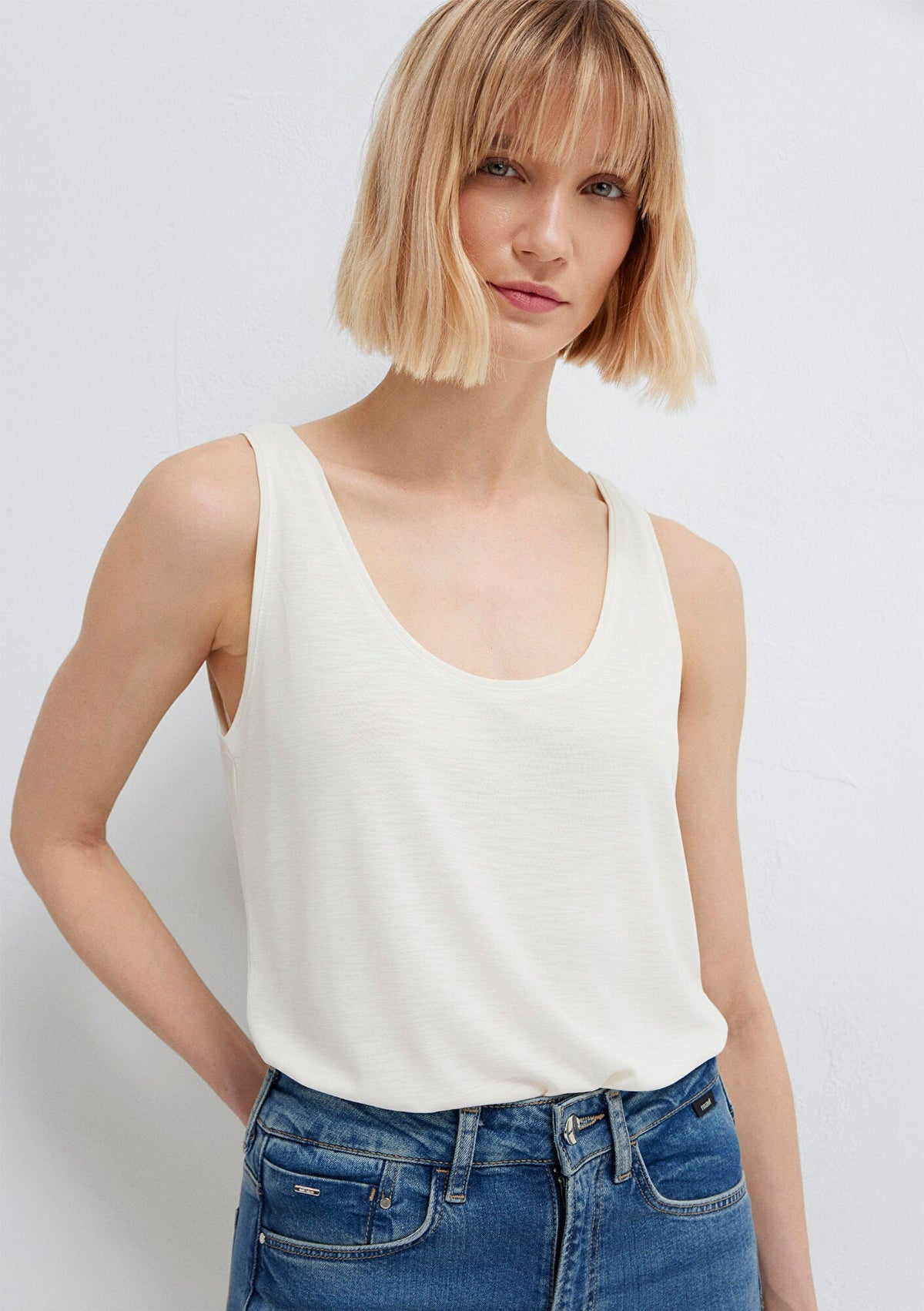 Ecru Tank Top