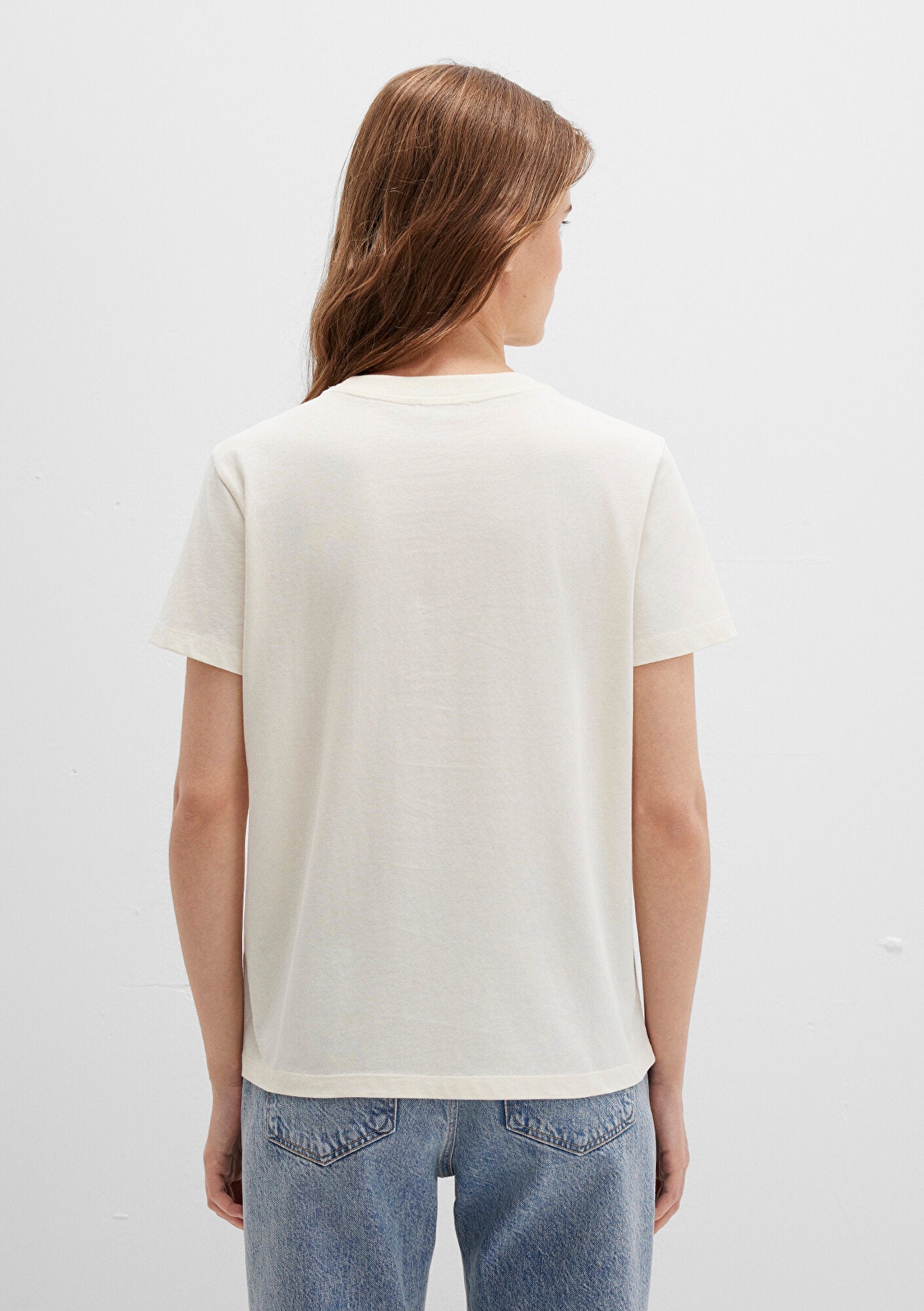 Realite Printed Ecru T-Shirt