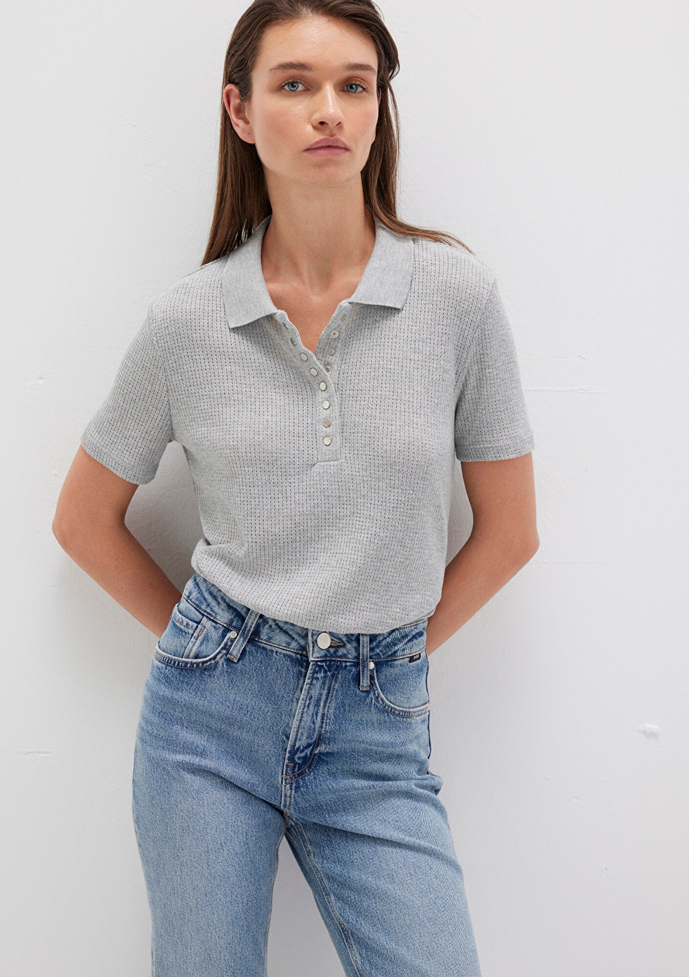 Grey Polo T-Shirt
