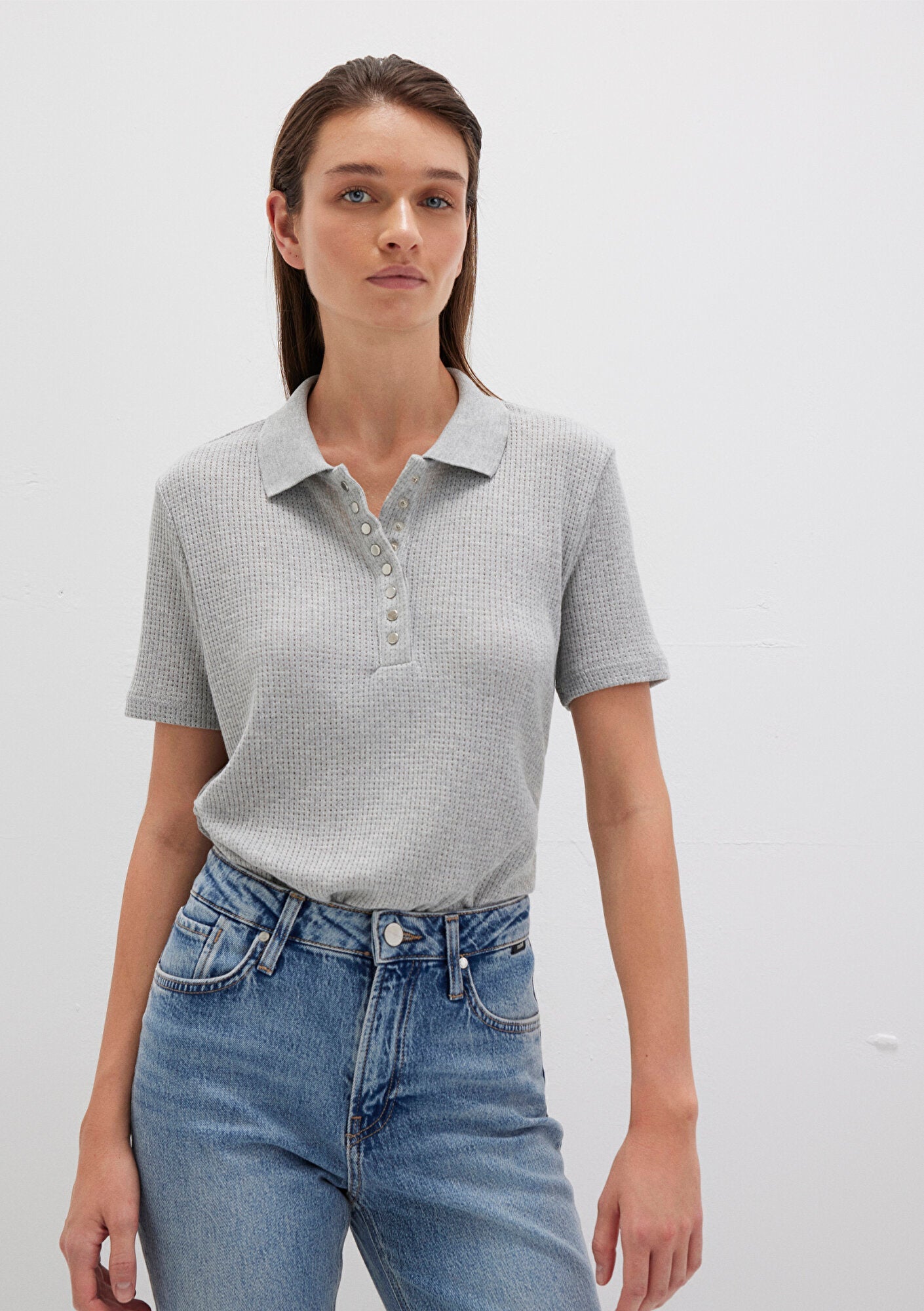 Grey Polo T-Shirt