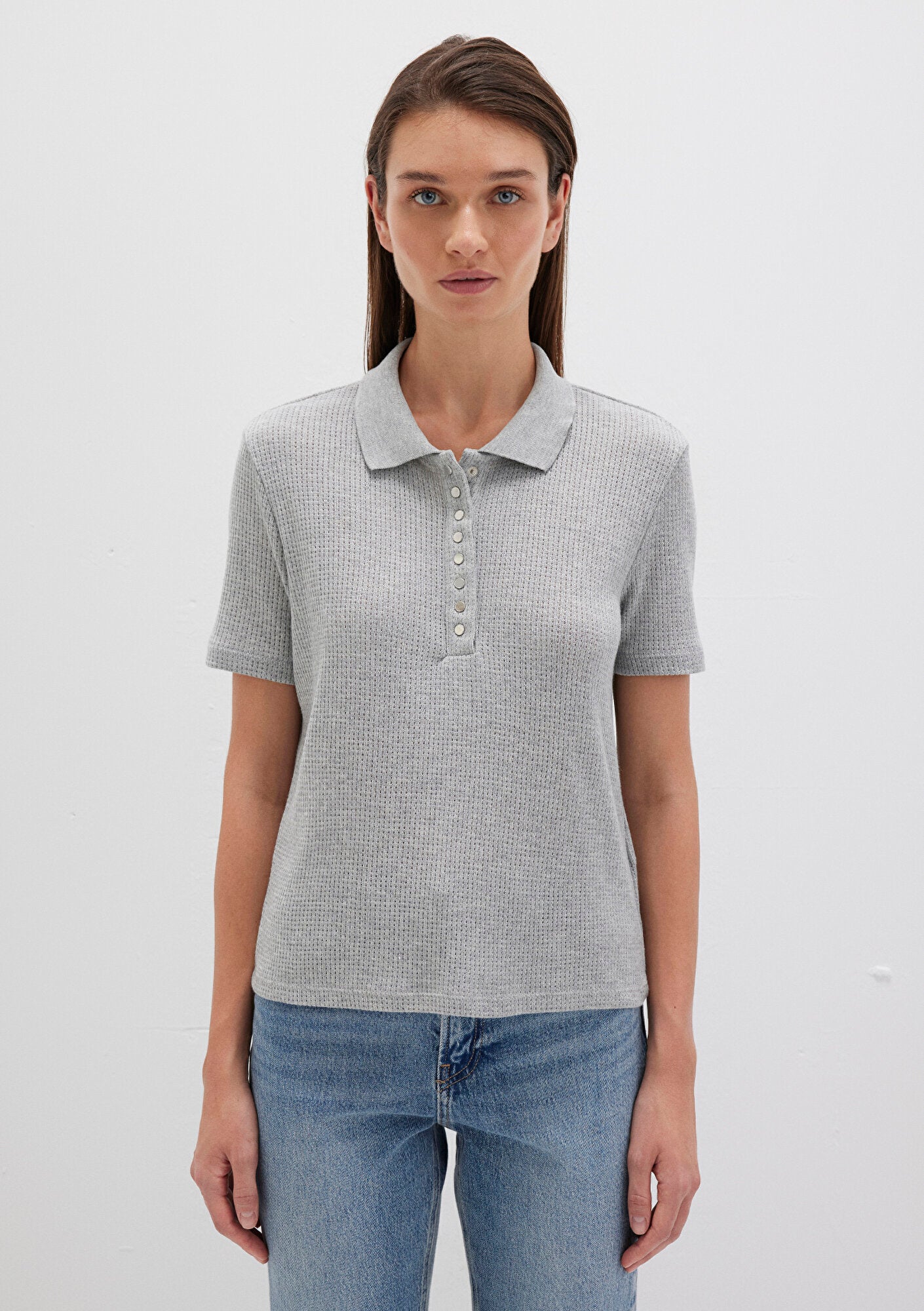 Grey Polo T-Shirt