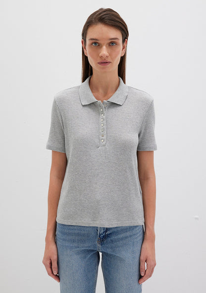 Grey Polo T-Shirt