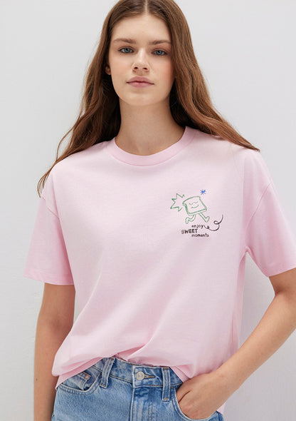 Printed Pink T-Shirt