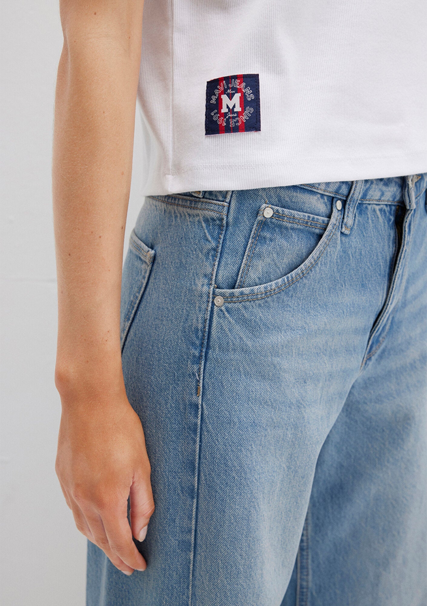 Mavi Labeled White T-Shirt