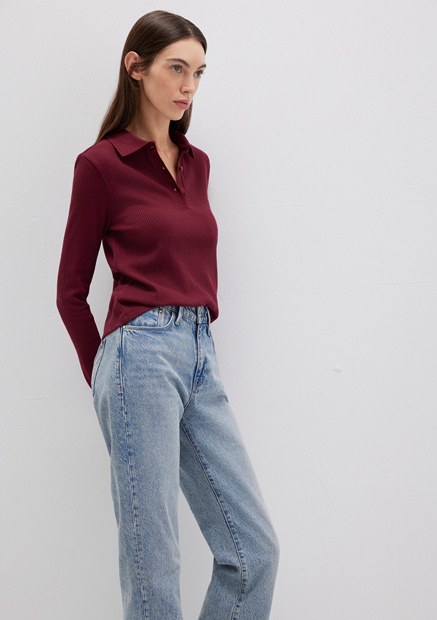 Burgundy Polo T-Shirt