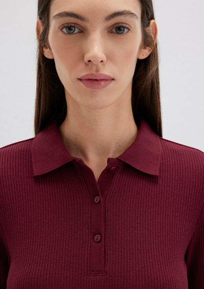 Burgundy Polo T-Shirt