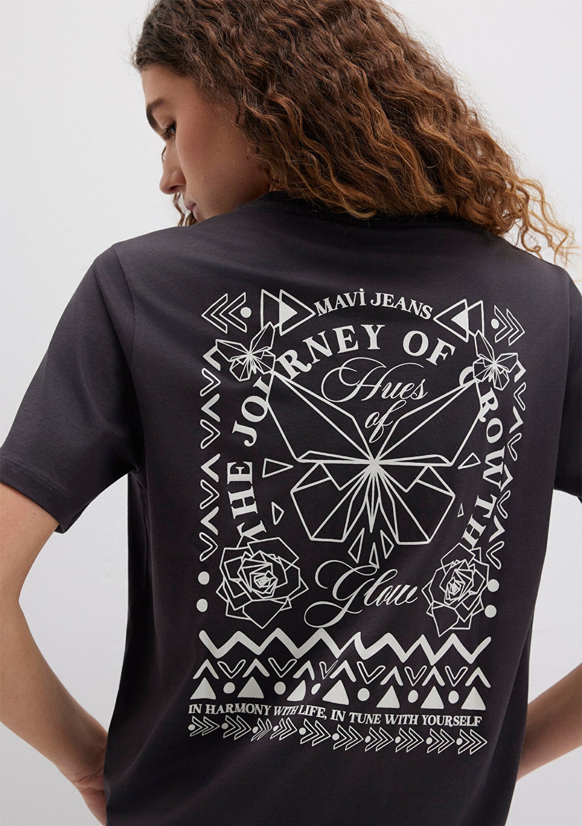 Bicycle Printed Anthracite T-Thirt