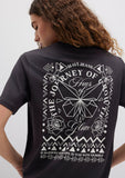 Bicycle Printed Anthracite T-Thirt