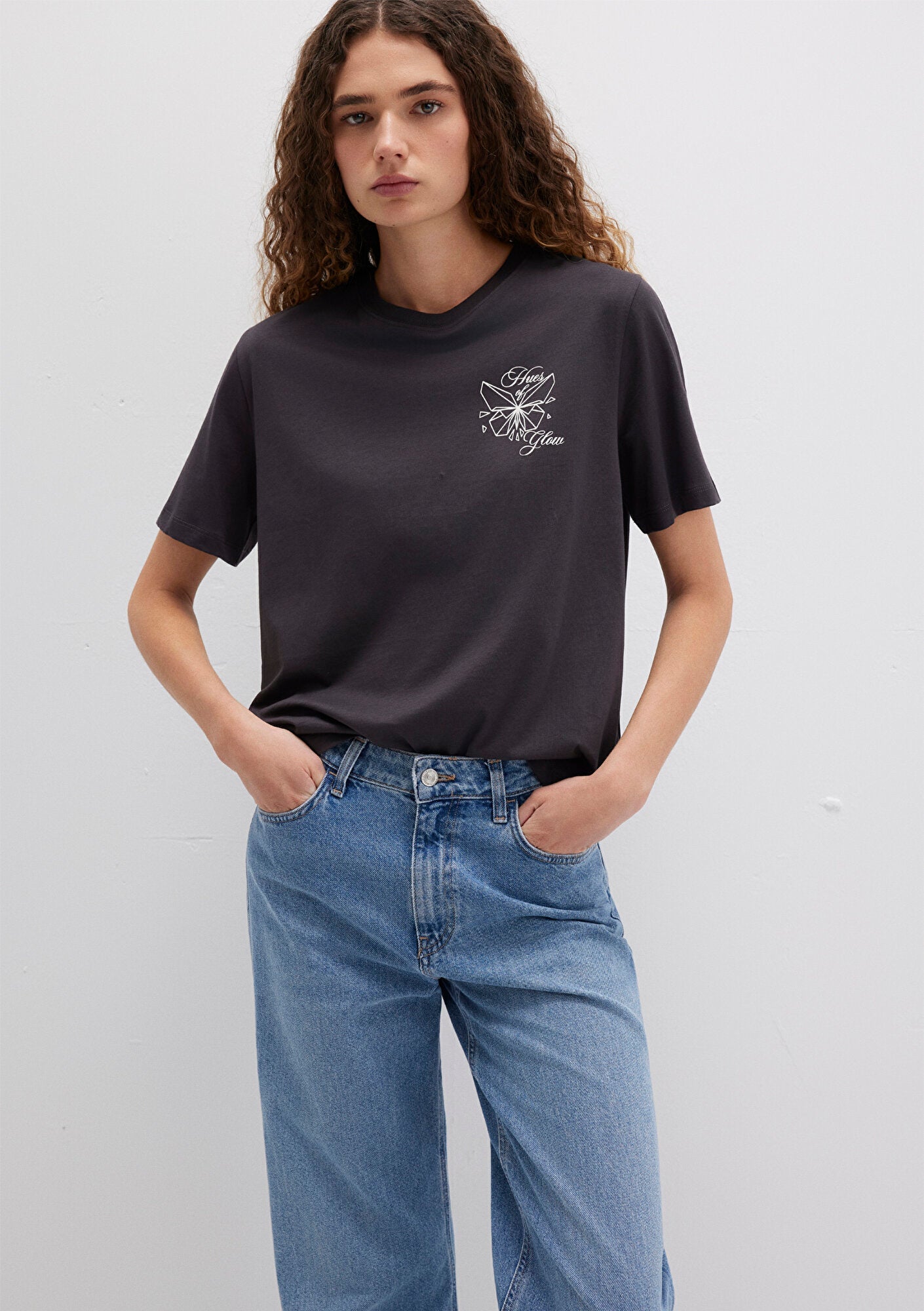 Bicycle Printed Anthracite T-Thirt