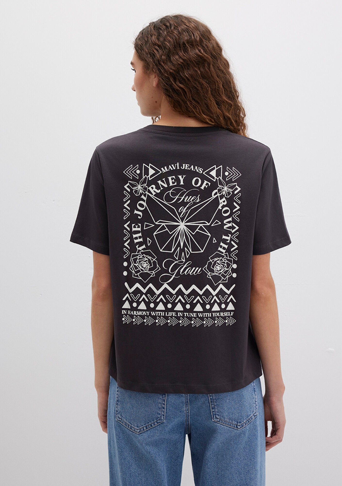 Bicycle Printed Anthracite T-Thirt
