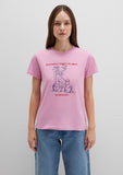 Bicycle Printed Pink T-Thirt