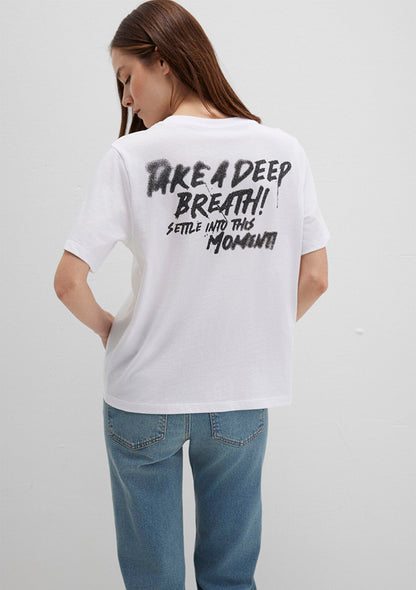 Printed White T-Shirt