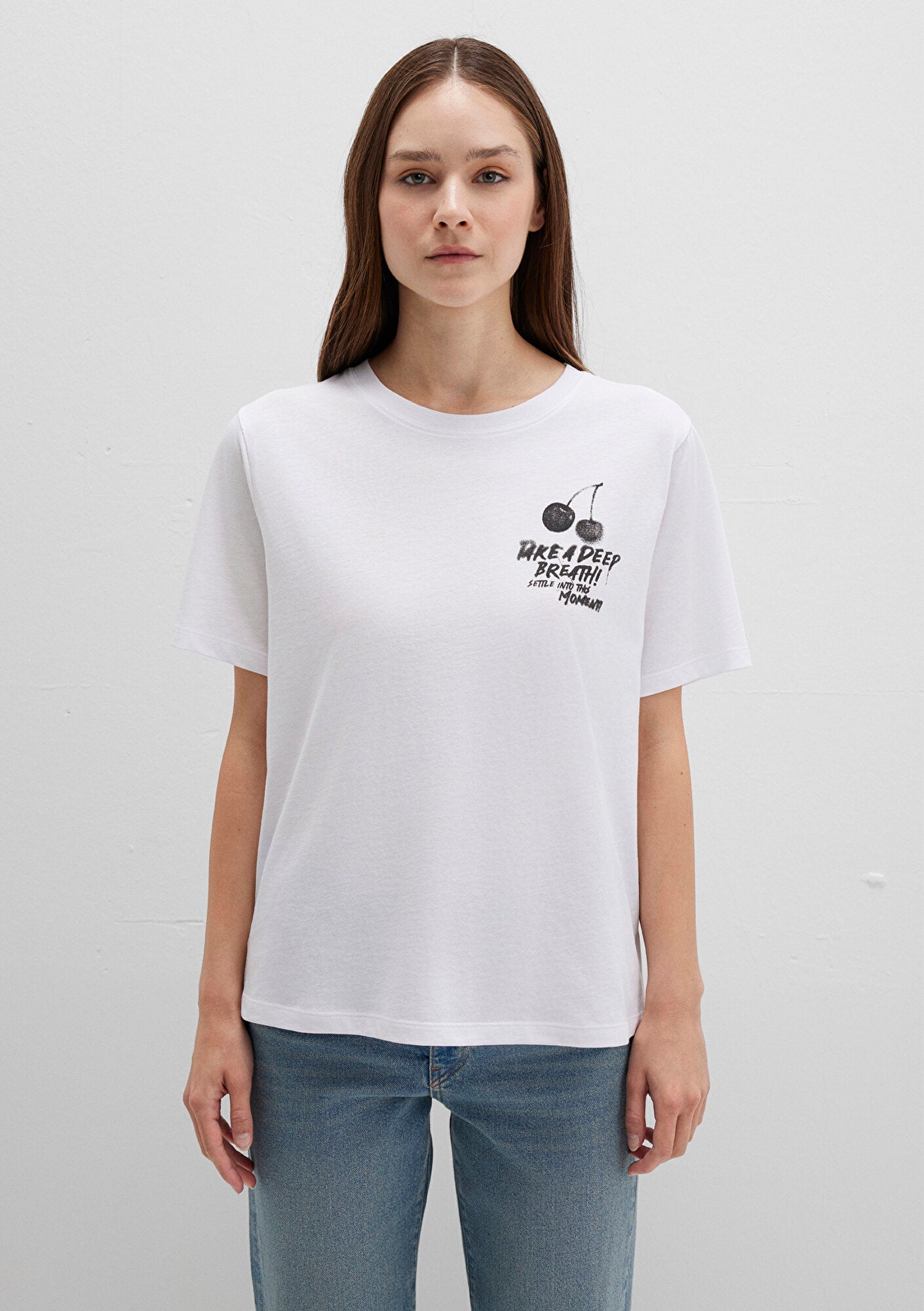 Printed White T-Shirt