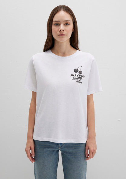 Printed White T-Shirt