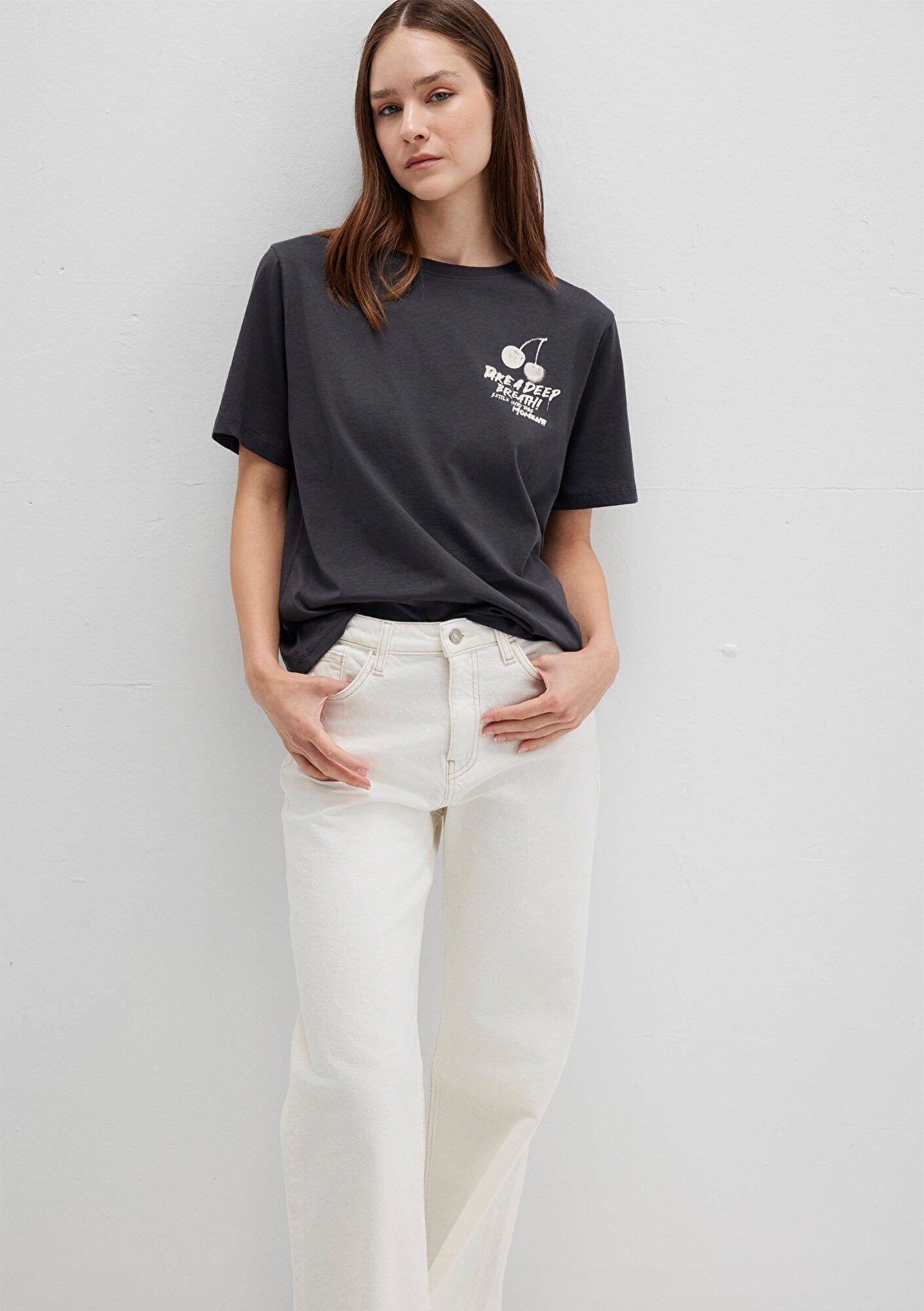 Printed Anthracite T-Shirt
