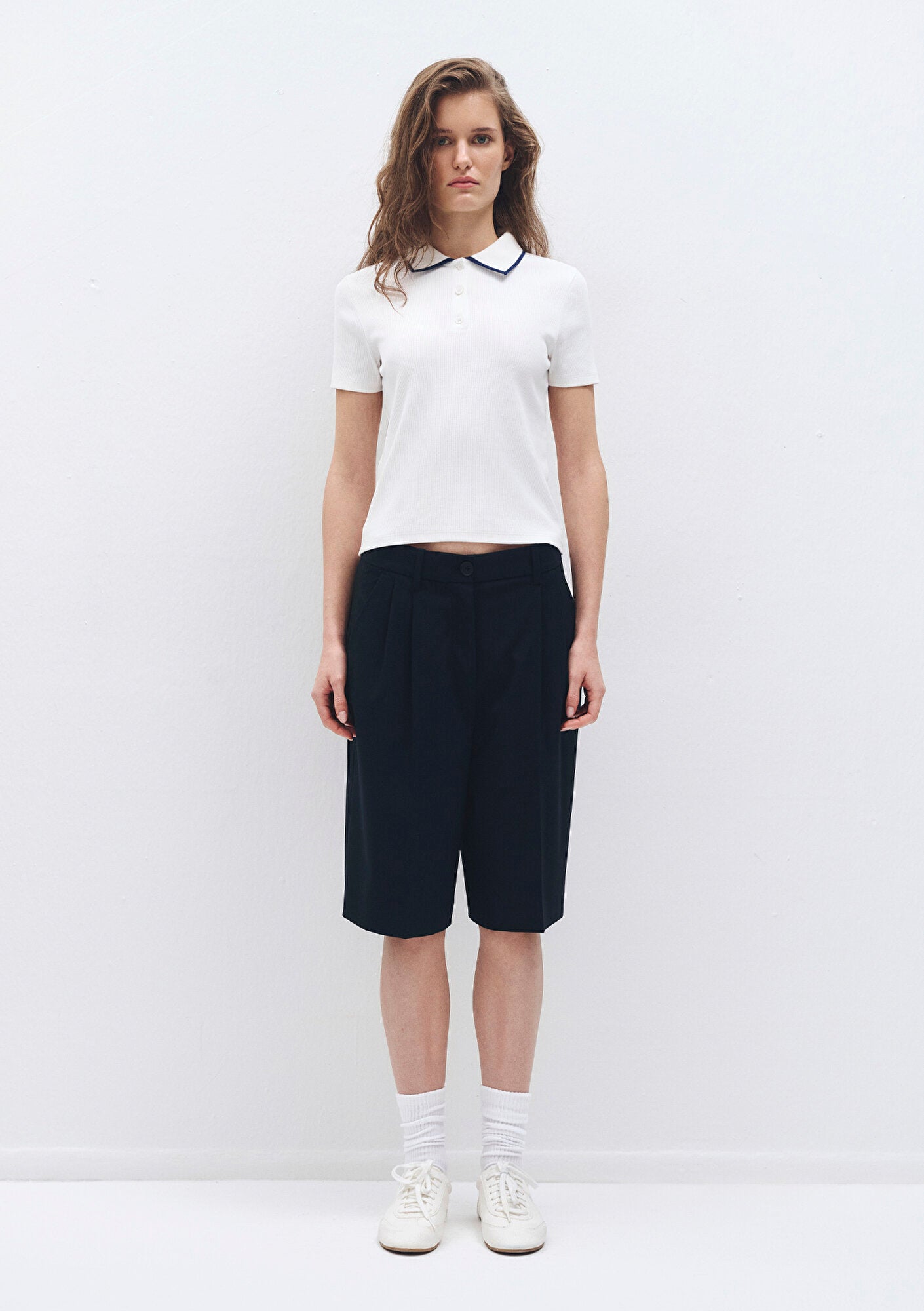 Ecru Polo T-Shirt