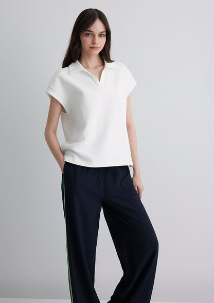 Ecru Polo T-Shirt