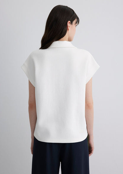 Ecru Polo T-Shirt