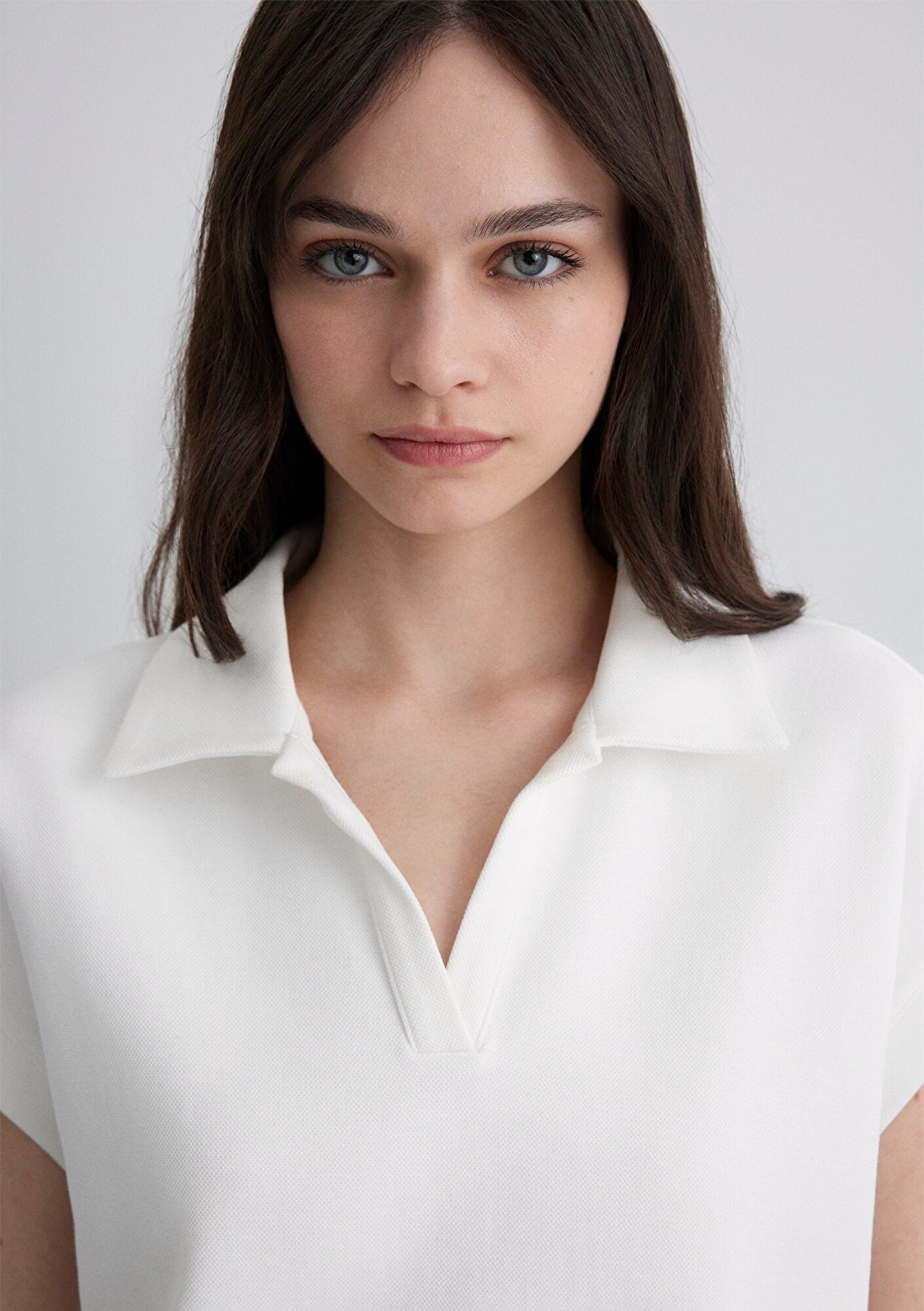 Ecru Polo T-Shirt