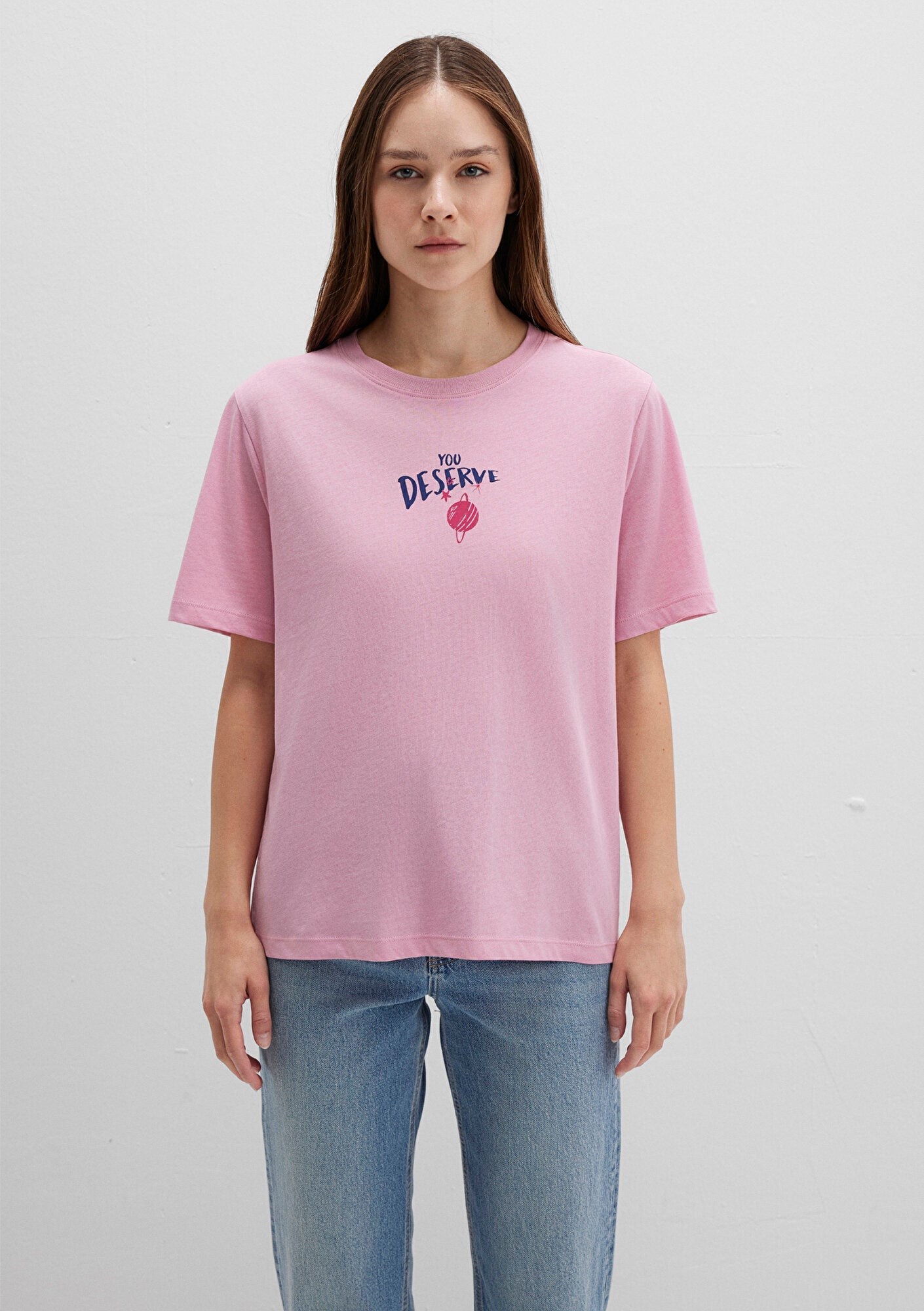 Astrology Printed Pink T-Shirt