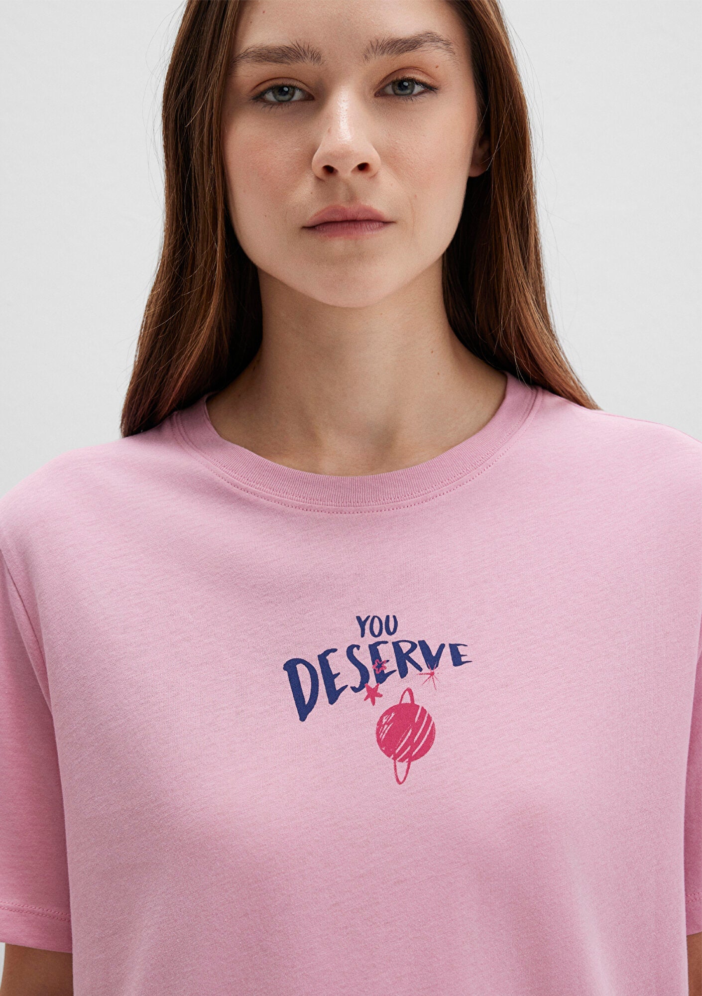 Astrology Printed Pink T-Shirt