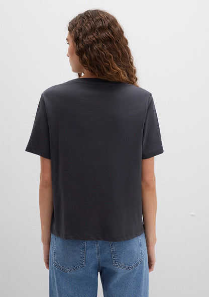 Astrology Printed Anthracite T-Shirt