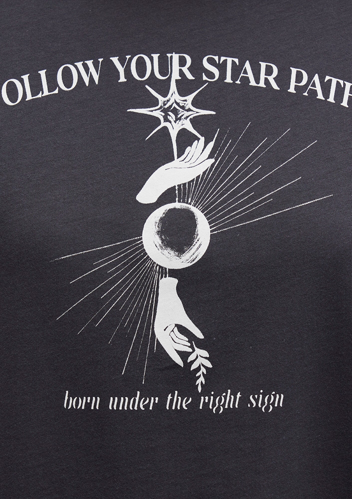 Astrology Printed Anthracite T-Shirt