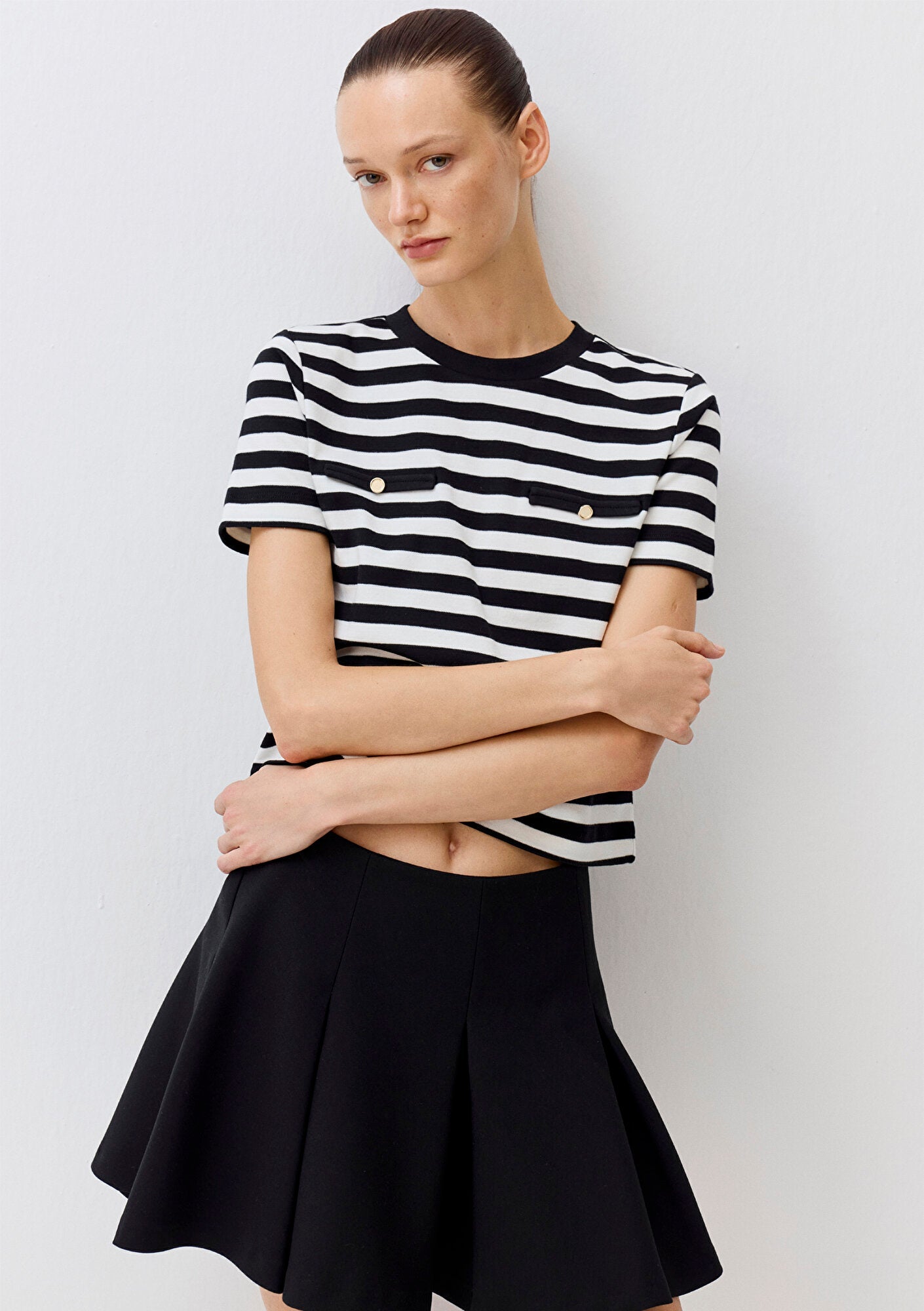 Striped Interlock T-Shirt