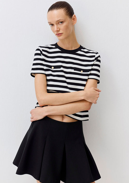 Striped Interlock T-Shirt