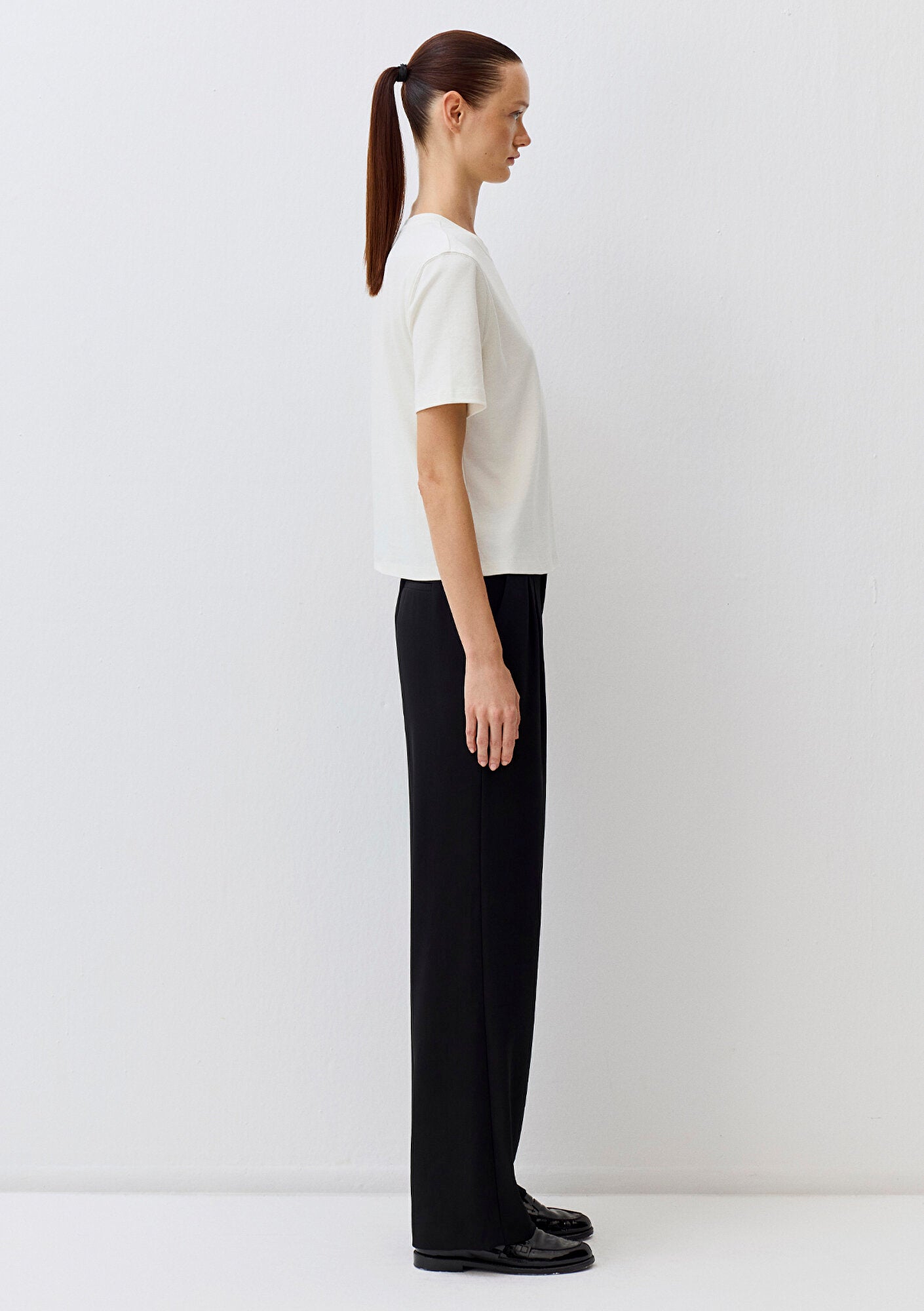 Ecru Basic Interlock T-Shirt