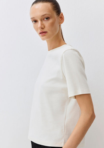 Ecru Basic Interlock T-Shirt