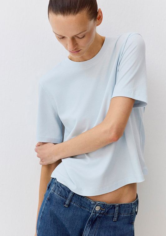 Blue Basic Interlock T-Shirt