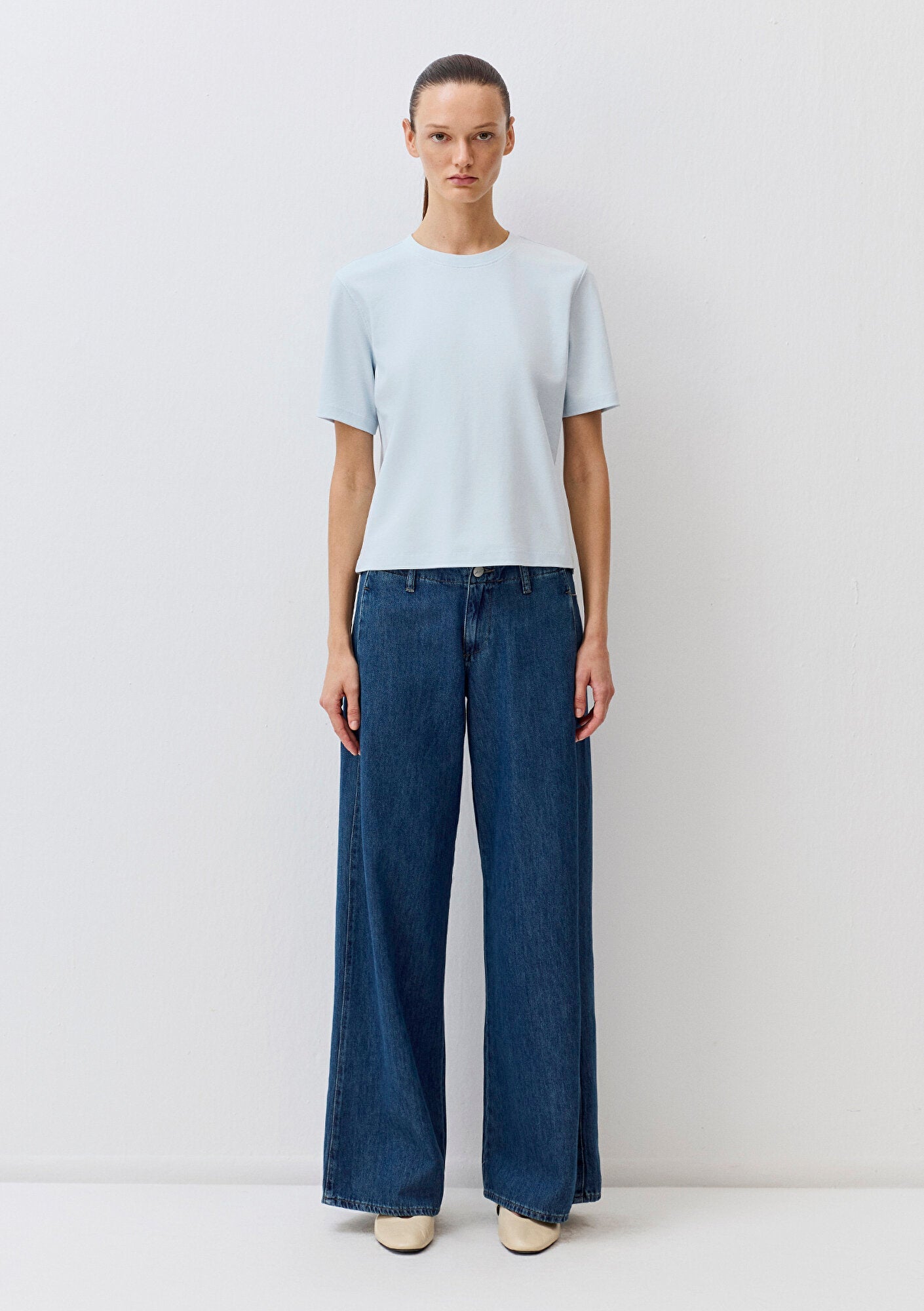 Blue Basic Interlock T-Shirt