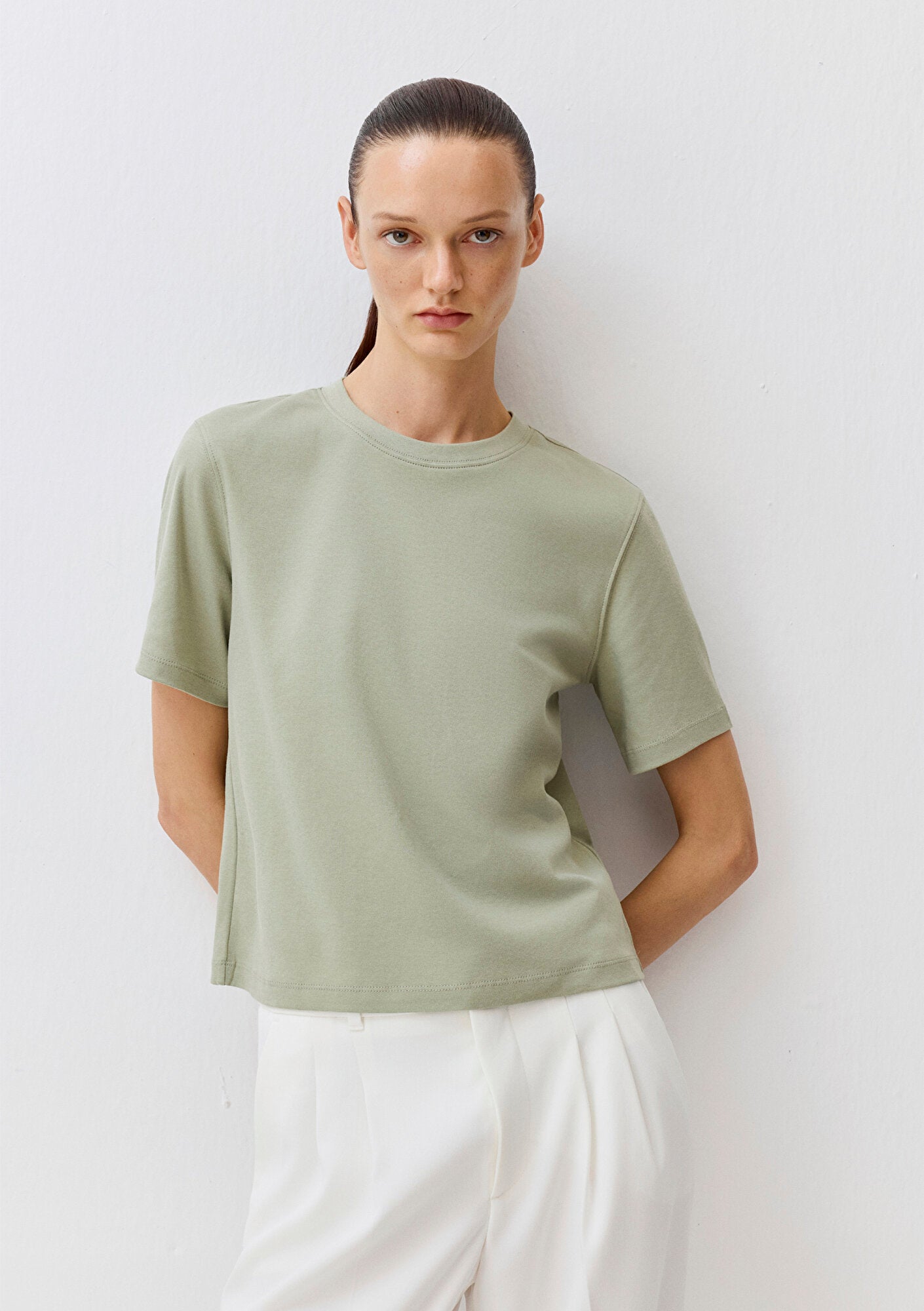 Green Basic Interlock T-Shirt