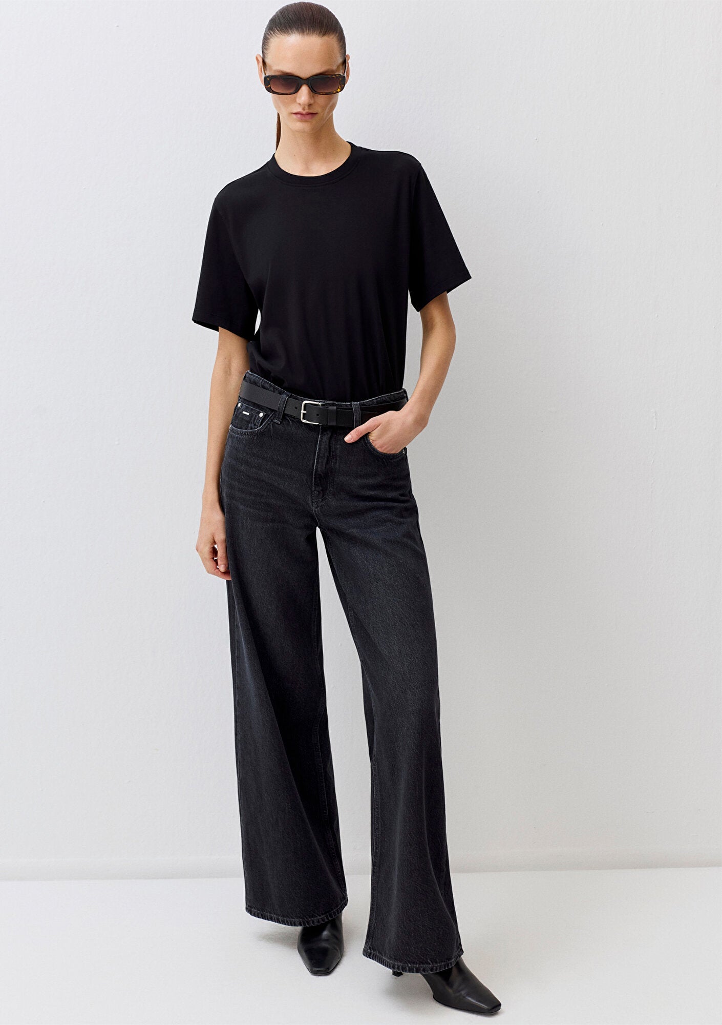Black Basic Interlock T-Shirt