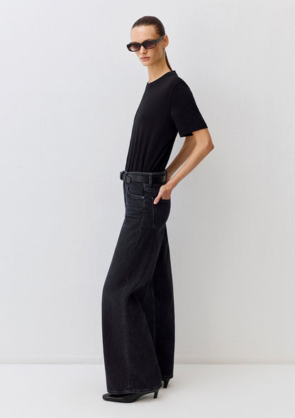 Black Basic Interlock T-Shirt