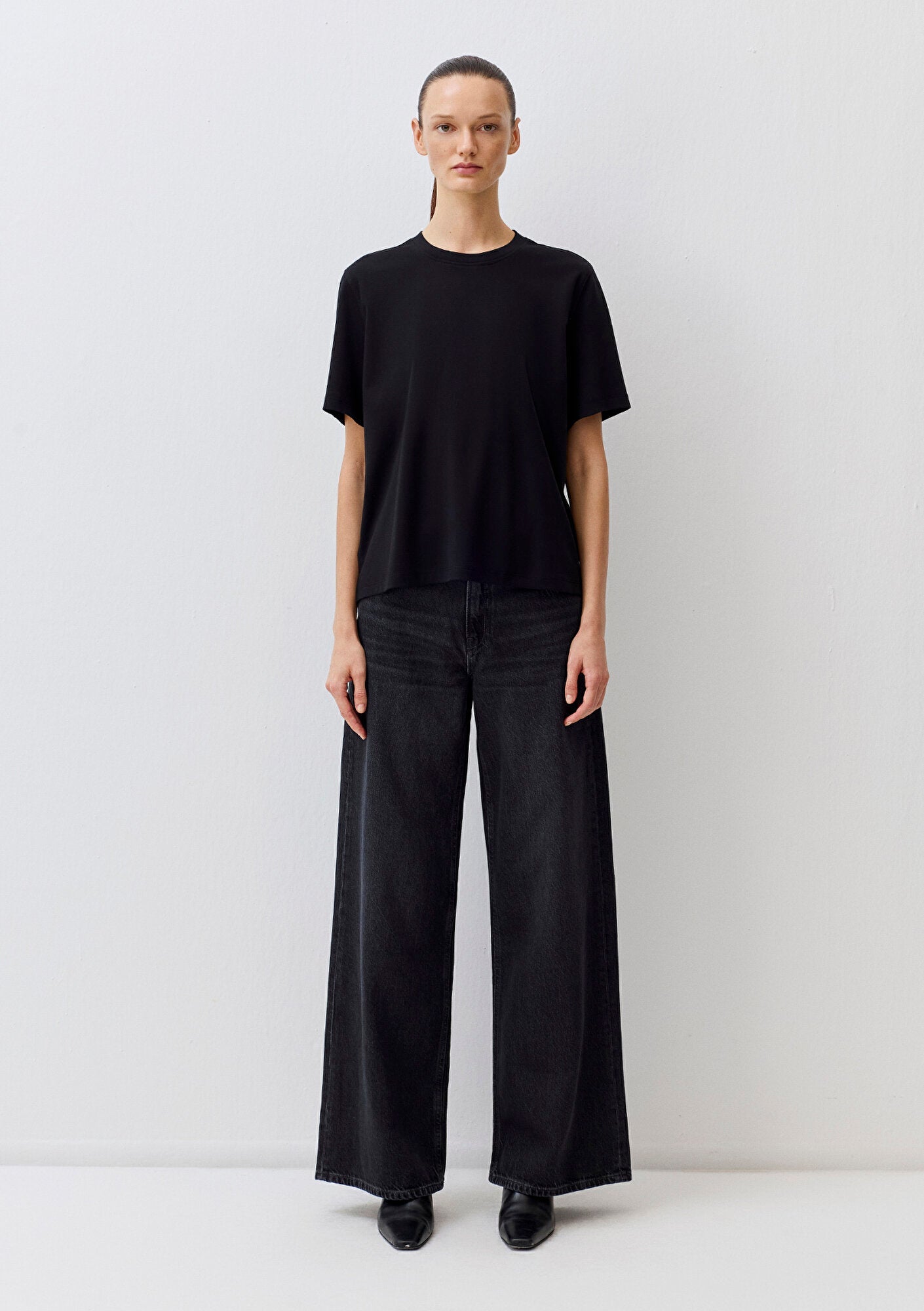 Black Basic Interlock T-Shirt