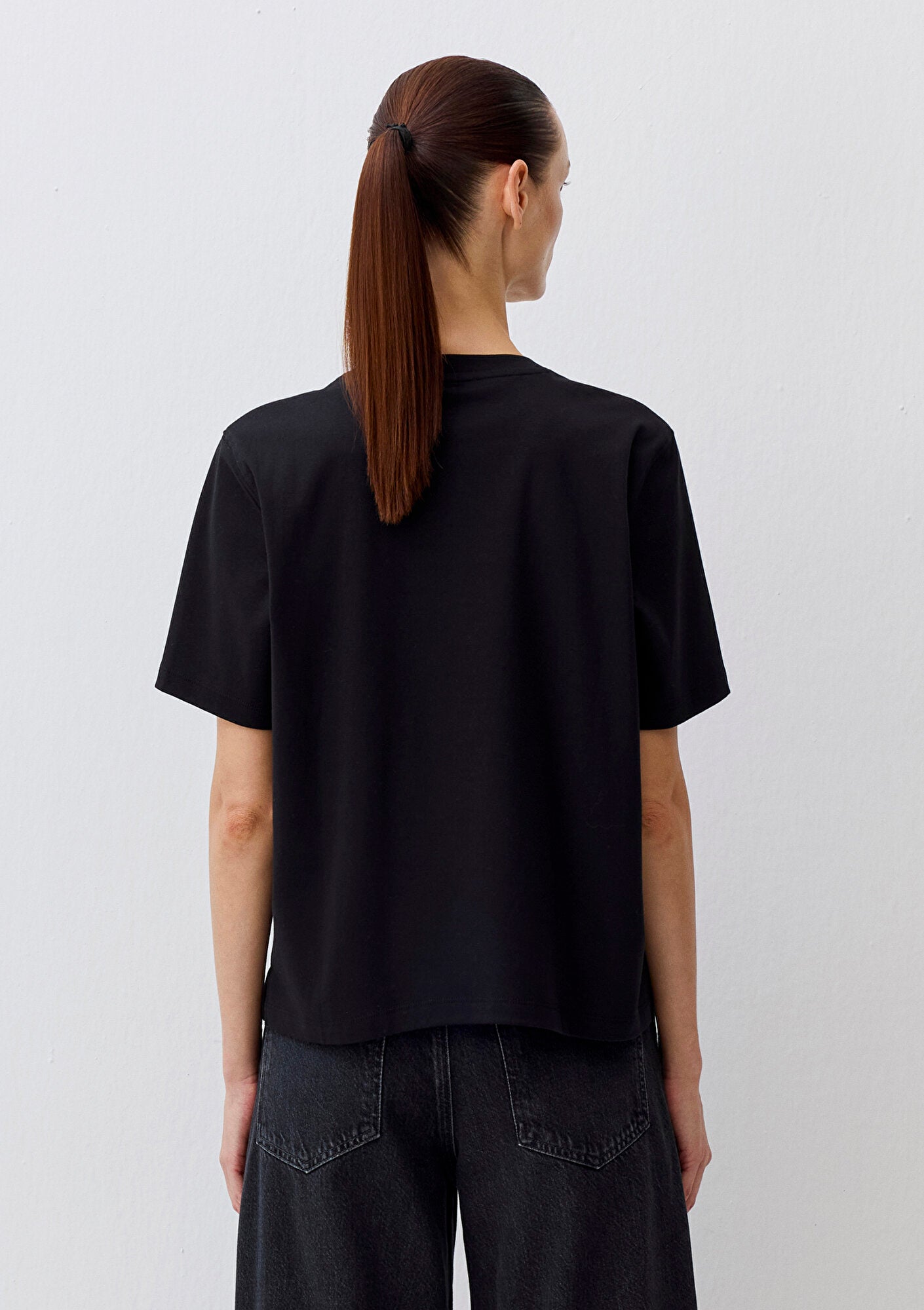 Black Basic Interlock T-Shirt
