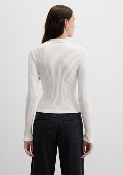 Ecru Polo T-Shirt
