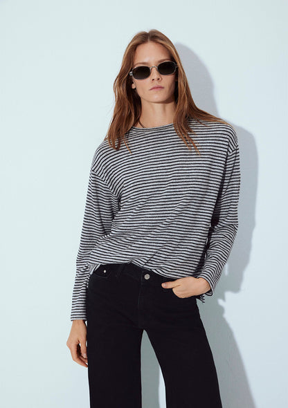 Crewneck Striped T-Shirt