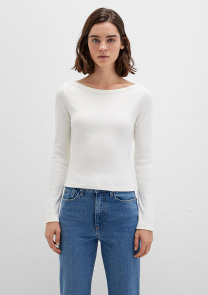 Long Sleeve Brown Basic T-Shirt