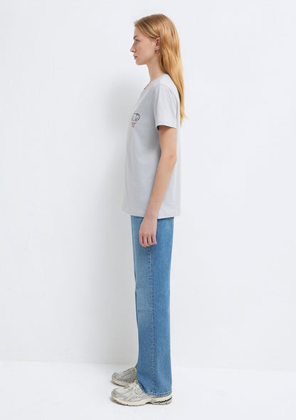 Cat Printed Grey T-Shirt